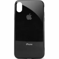 Чехол для iPhone X/Xs Glass Logo Case Black